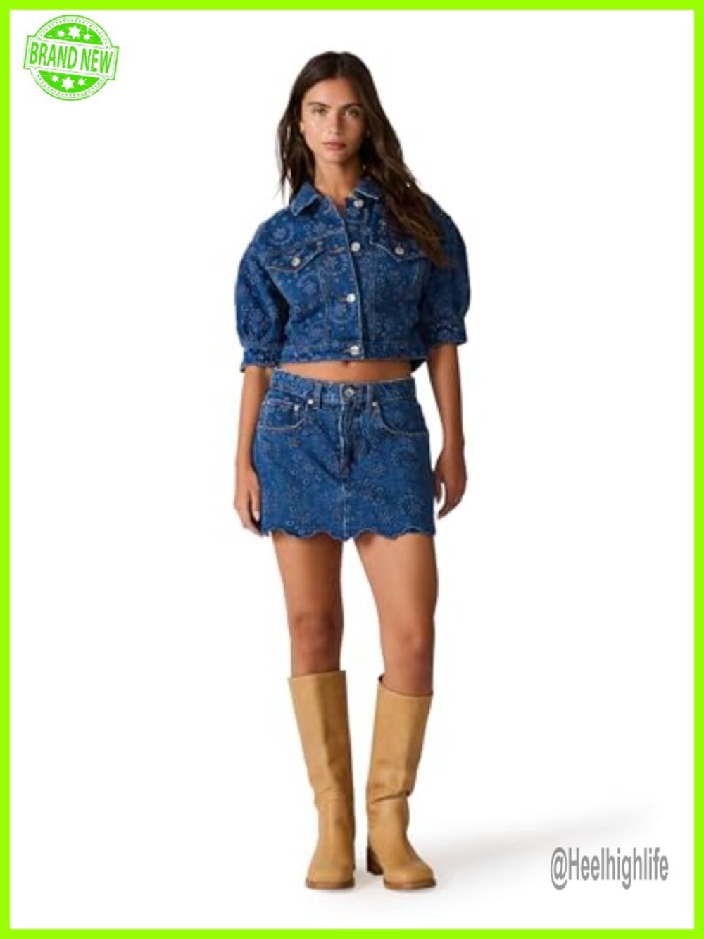 Steve Madden Delilah Skort Cotton Elastane Mid Rise Spring Summer